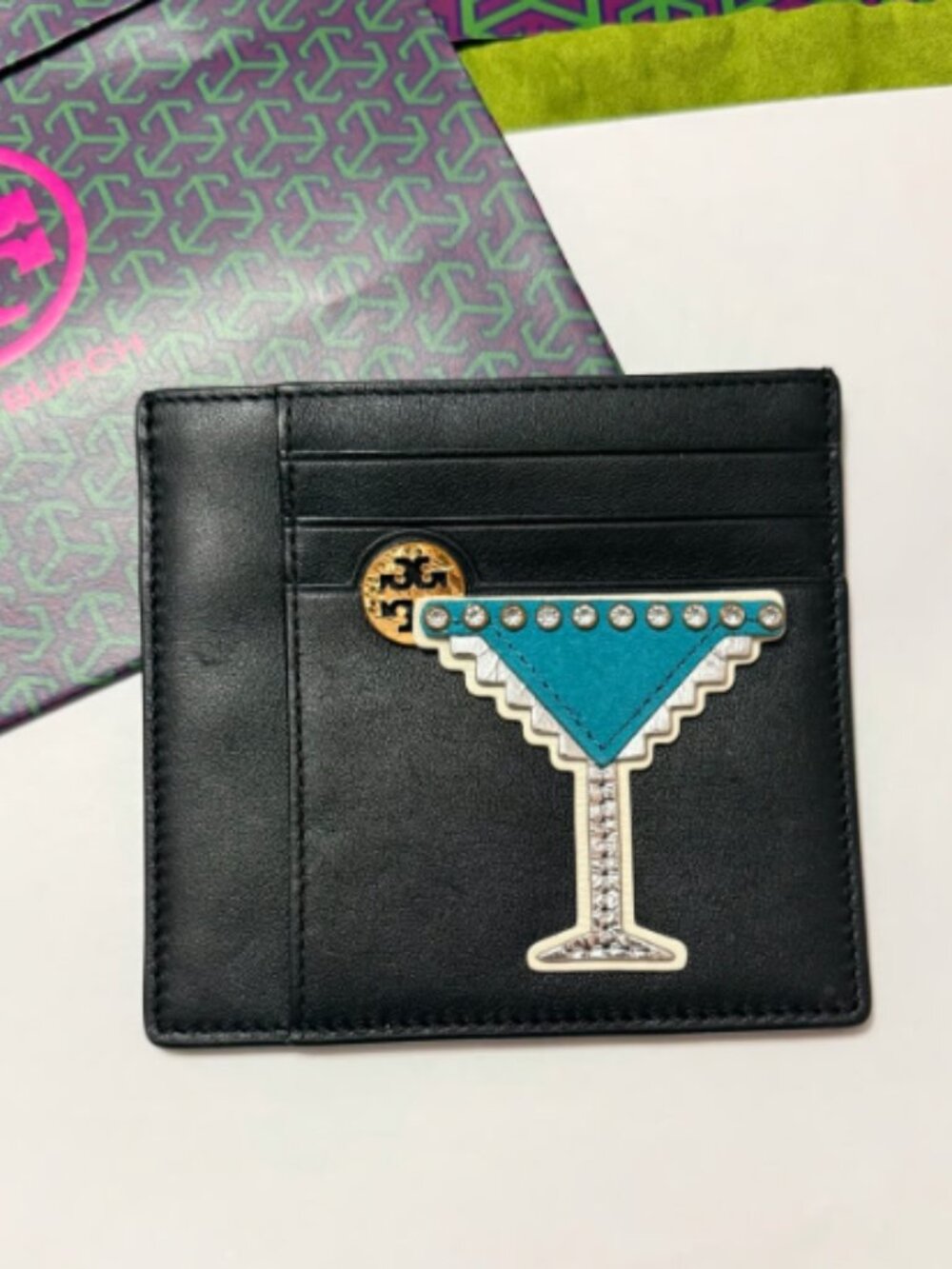 RARE Tory Burch Martini Card Case